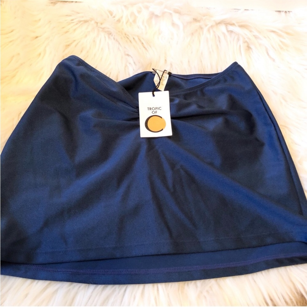 NWT Tropic Of C Xebe Skirt Swim Coverup Midnight - Picture 4 of 6